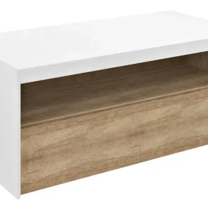 Sapho Viera wastafelonderkast eiken/mat wit 100x50x44cm Superprijs