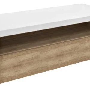 Koopje Sapho Viera wastafelonderkast eiken/mat wit 120x44x50cm