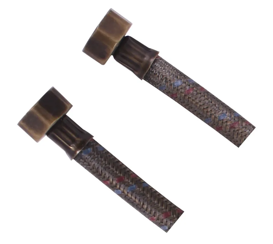Sapho RVS aansluitslang 1/2"x1/2" brons Lage Kosten