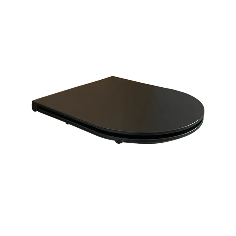Mueller Flatline softclose toiletzitting met quick release mat zwart Superprijs