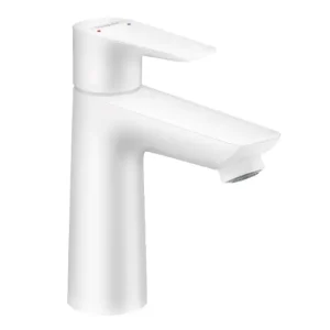 Uitverkoop Hansgrohe Talis E wastafelkraan met pop-up waste wit mat