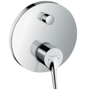 Authentiek Hansgrohe Talis S badmengkraan met zekerheidscombinatie afbouwdeel chroom