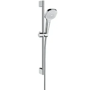 Betaalbaar Hansgrohe Croma Select E doucheset waterbesparend met 3 standen handdouche en glijstang 65cm chroom