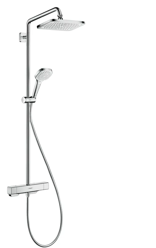 Uitverkoop Hansgrohe Croma Select E opbouw regendouche met thermostaat en 28cm hoofddouche chroom