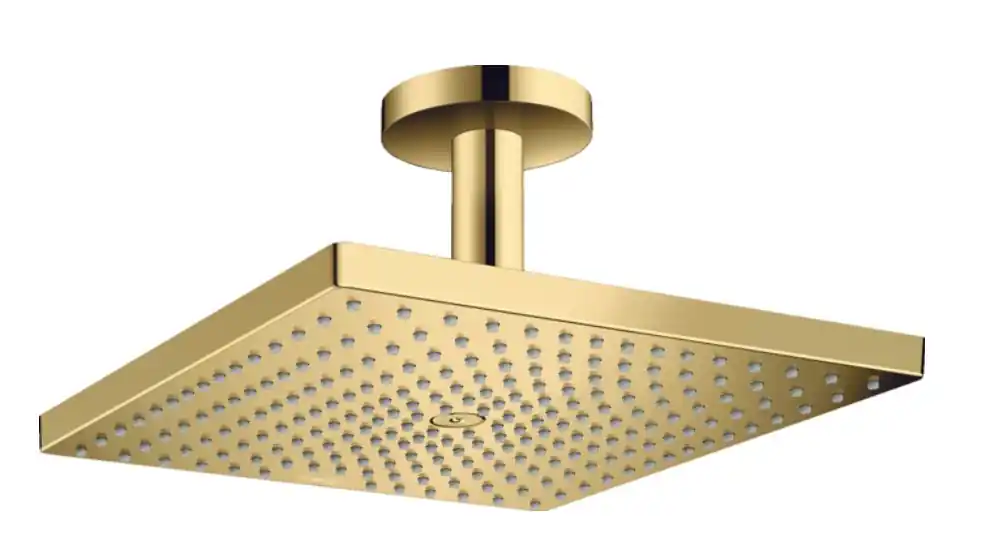 Betrouwbaar Hansgrohe Raindance E hoofddouche 30cm met plafondarm goud gepolijst