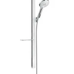Tijdelijk Beschikbaar Hansgrohe Raindance Select S doucheset met planchet chroom/wit