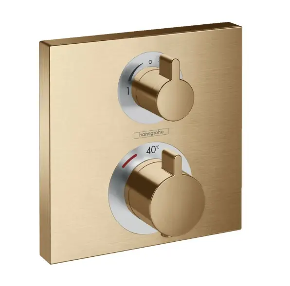 Hansgrohe Ecostat Square afbouwdeel voor inbouwthermostaat brons geborsteld Gecertificeerd