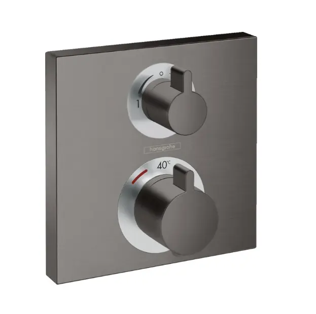 Hansgrohe Ecostat Square afbouwdeel voor inbouwthermostaat zwart chroom geborsteld Gratis Retour