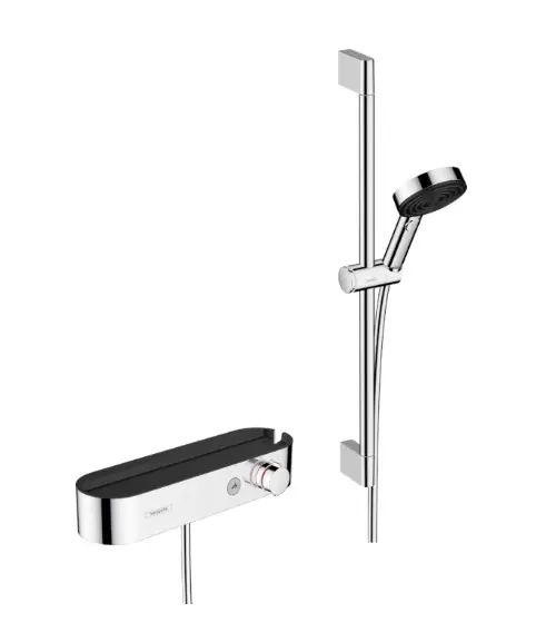 Hansgrohe Pulsify Select S doucheset met thermostaat en glijstang 65cm chroom Beperkte Voorraad