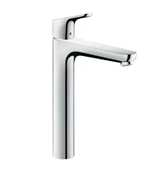 Hansgrohe Focus verhoogde wastafelkraan waterbesparend met pop-up waste chroom Geld-Terug-Garantie