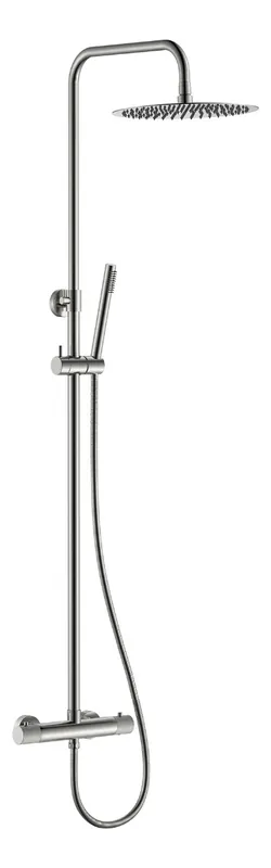 Groothandel Mueller Clyde thermostatische opbouw regendouche geborsteld staal