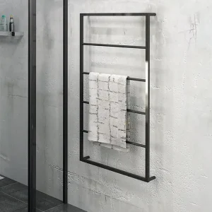 Veilige Betaling SCHADEMODEL: Sapho Industrial handdoekrek hangend 115x60cm mat zwart