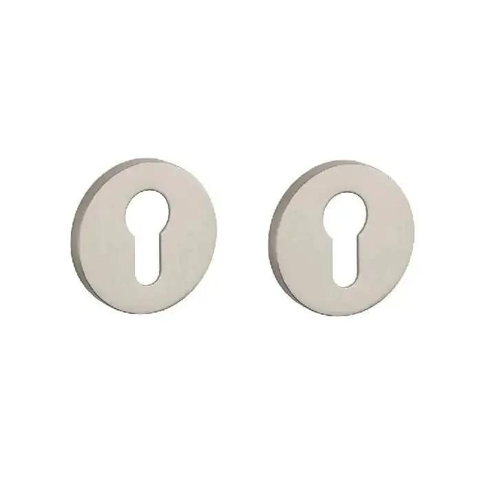 Weekendaanbieding STILE | Cilinderrozetten | 53x7mm | Nikkel
