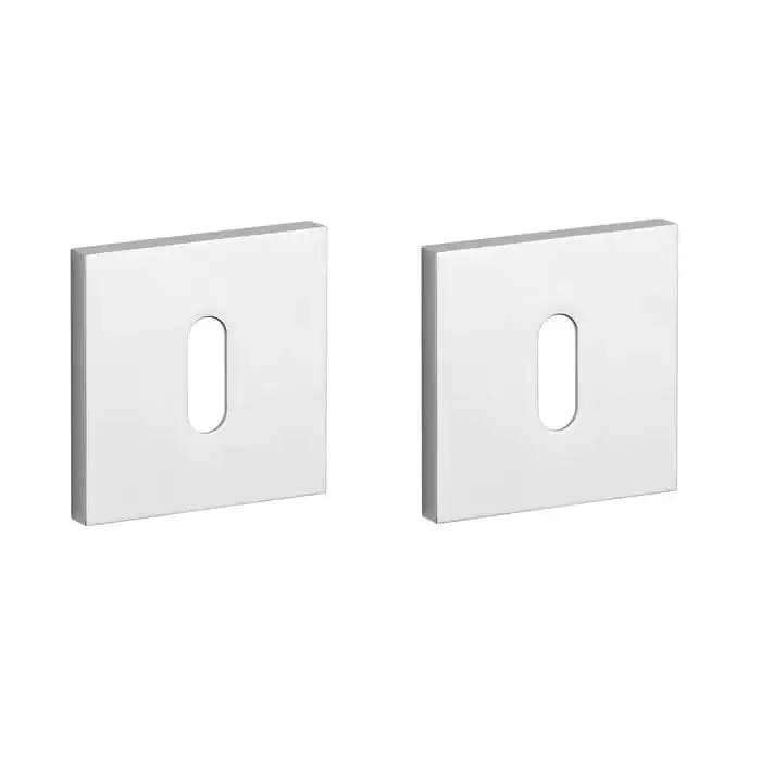 Ambachtelijk STILE | Sleutelrozetten | 53x53x7mm | Chroom gepolijst