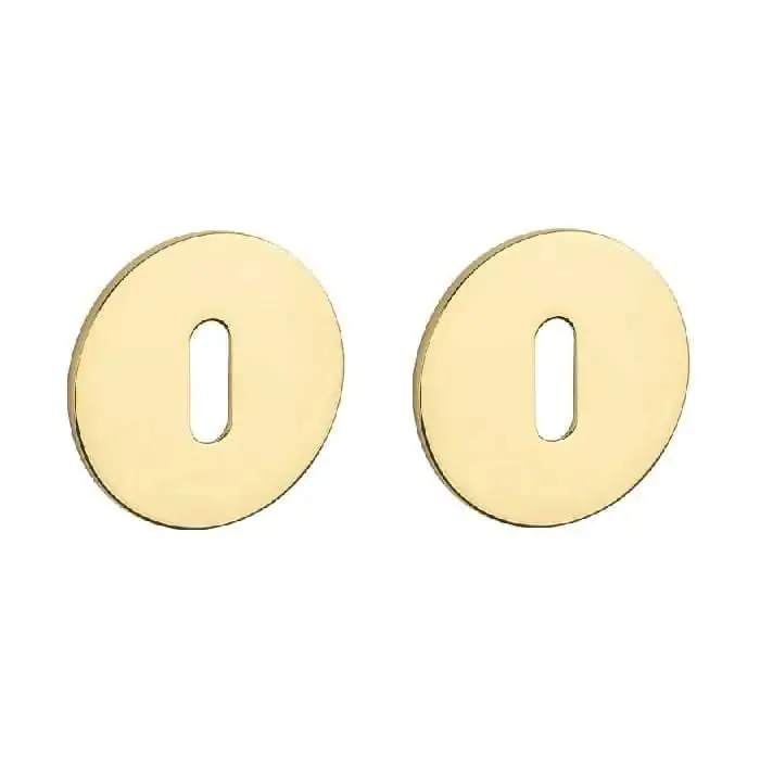 Weekendaanbieding STERK | Sleutelplaatjes OVAL 1710 | Ultra dun | 3mm | Rond | Goud gepolijst PVD