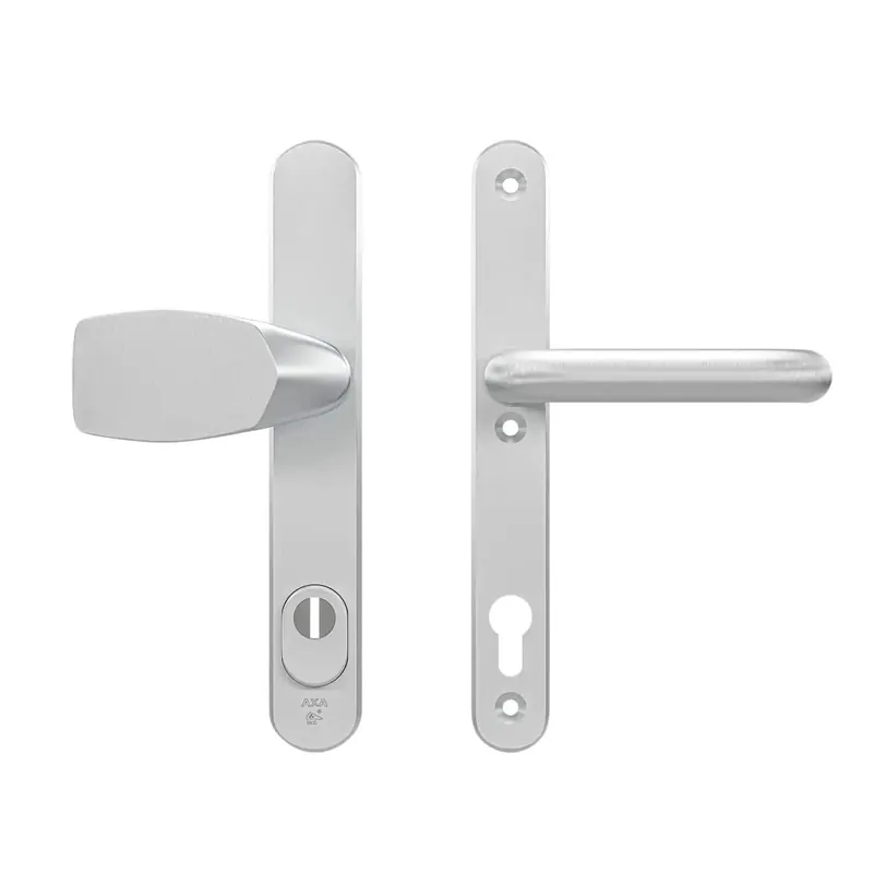 Veilige Betaling Veiligheidsbeslag Oval Plus smal Wing-knop+krukU PC92 anti-kerntrek/omkeerbaar/252x38x15/alu. gesl. F1/SKG3
