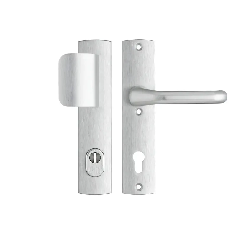 Veiligheidsbeslag Premium D-duwer+kruk Flow PC92 anti-kerntrek/omkeerbaar/242x52x13/alu. gesl. F1/SKG3 Tijdelijk Beschikbaar
