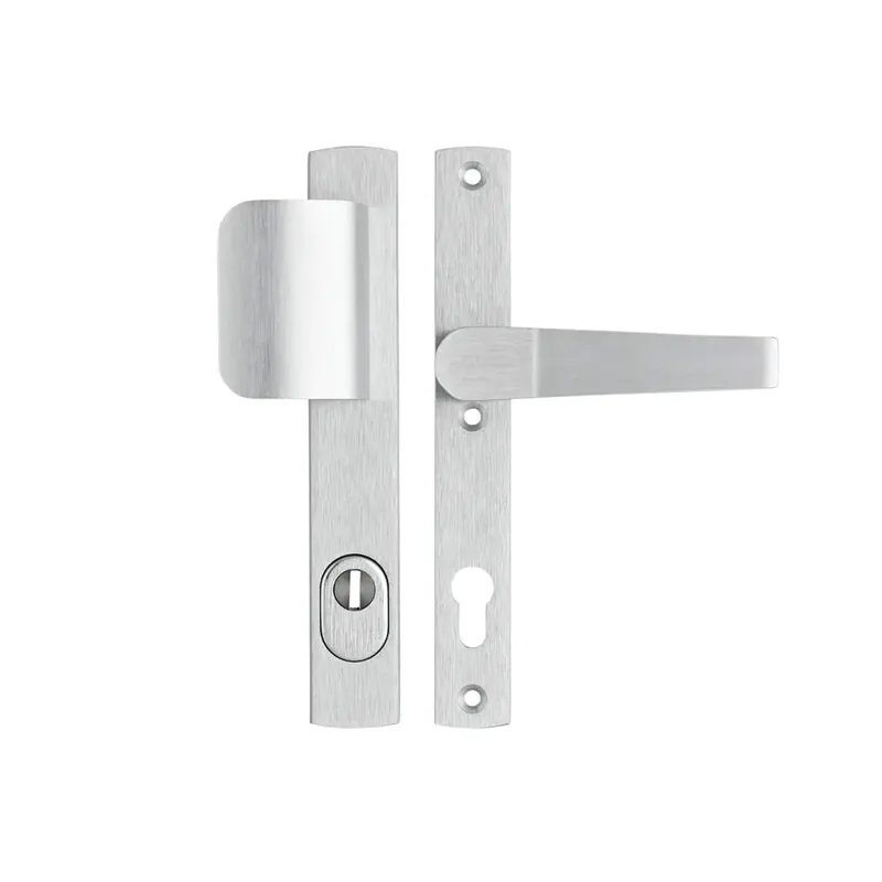 Veiligheidsbeslag Premium smal D-duwer+kruk Flow PC55 anti-kerntrek/omkeerbaar/242X38x15/alu. gesl. F1/SKG3 Meest Verkocht