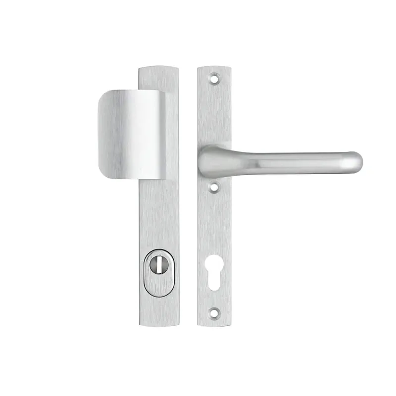 Veiligheidsbeslag Premium smal D-duwer+Flow PC92 anti-kerntrek/omkeerbaar/242X38x15/alu. gesl. F1/SKG3 Uitverkoop