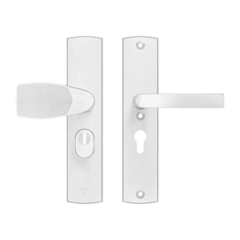 Veiligheidsbeslag Curve Plus Wing-knop+kruk Blok PC55 anti-kerntrek/omkeerbaar/242x52x13/alu. gesl. F1/SKG3 Limited Edition