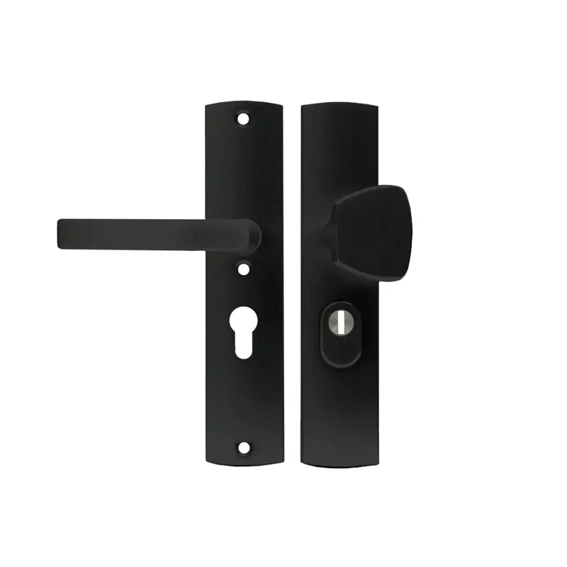 Alleen Vandaag Veiligheidsbeslag Curve Plus S-knop+kruk Blok PC55 anti-kerntrek/omkeerbaar/242x52x13/alu. gesl. F8/SKG3