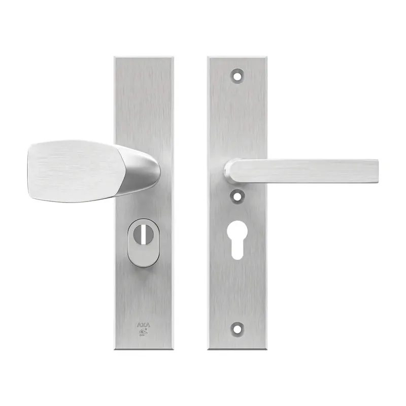 Veiligheidsbeslag Edge Plus Wing-knop+kruk Blok PC55 anti-kerntrek/omkeerbaar/252x52x12/alu. gesl. F1/SKG3 Veilige Betaling