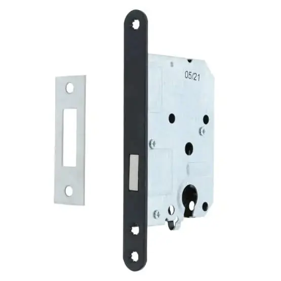 Limited Edition Dulimex Woningbouw Kastslot euro cilinder ronde voorplaat Zwart