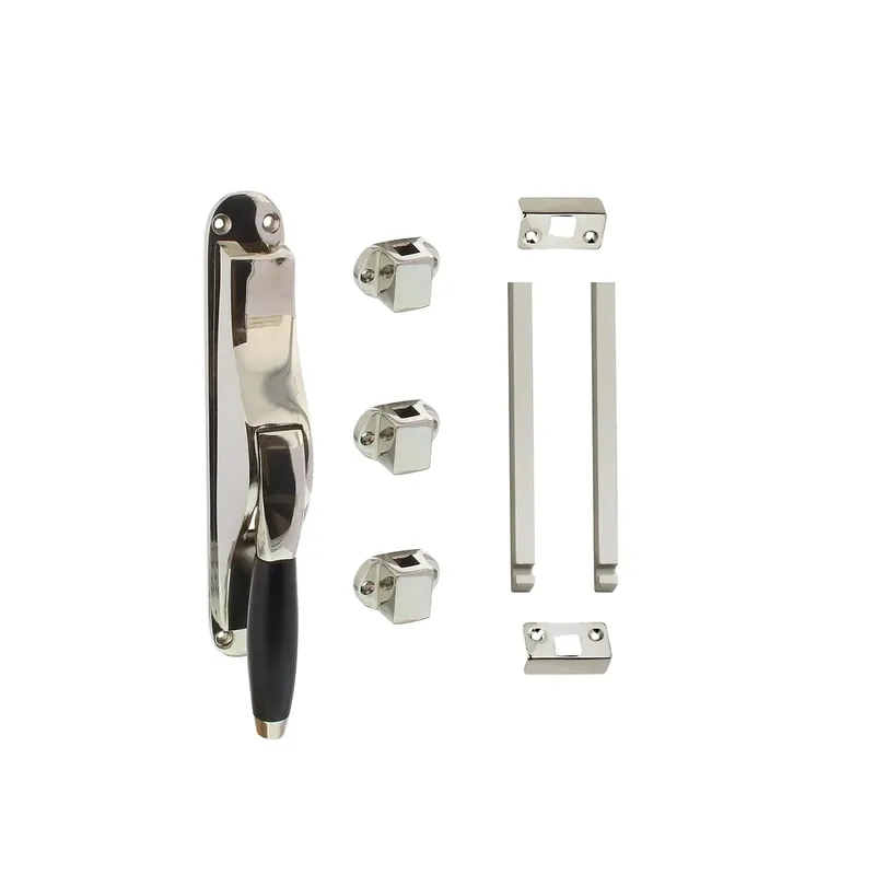 Betaalbaar Intersteel Set pomp-espagnolet Ton Basic inclusief stangenset 2X 1250mm Nikkel/Ebbenhout