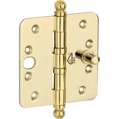 Nieuw Model Artitec Mi Satori Kogellagerscharnier SKG3 ronde hoek bol 89x89mm messing ongelakt