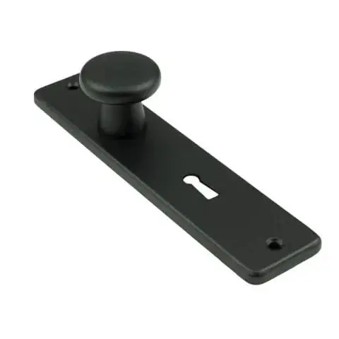 Dulimex Ami Knop type 160/40 vast kortschild 180/41 RH bontebaardsleutel 56 zwart Exclusief