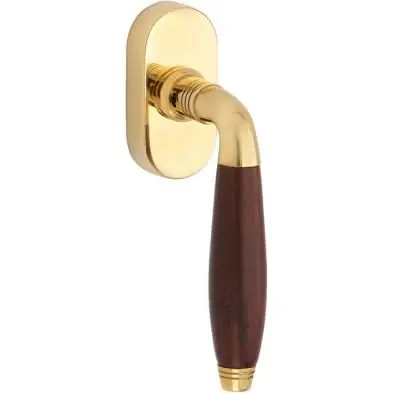 Gereduceerde Prijs Artitec Mi Satori SKG3 Draaikiepgarnituur Bonton Palissander/Elegant messing ongelakt