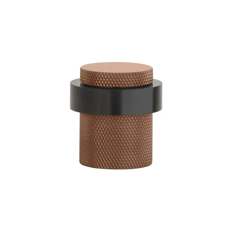 Sterk deurstopper 1721 vloer Ø38×40 mm mat koper PVD Hoge Kwaliteit