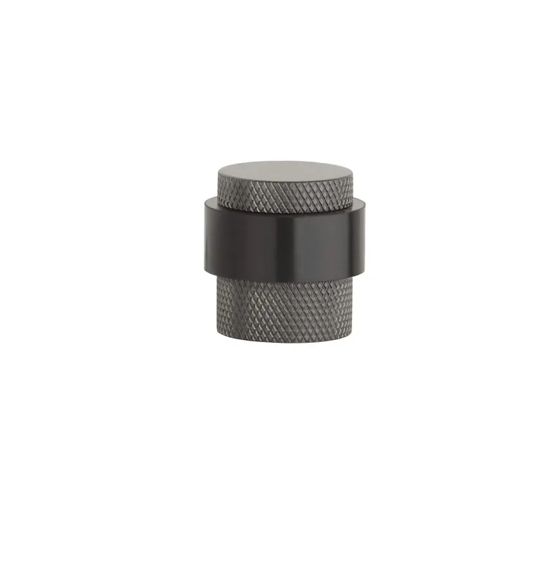 Sterk deurstopper 1722 vloer Ø30×30 mm basalt PVD Gereduceerde Prijs
