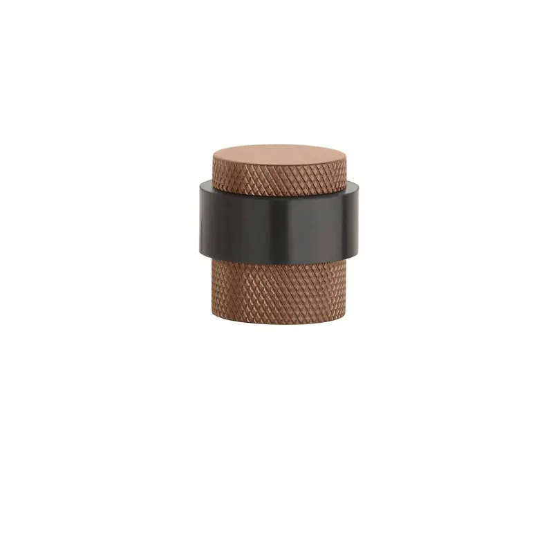 Sterk deurstopper 1722 vloer Ø30×30 mm mat koper PVD Groothandel