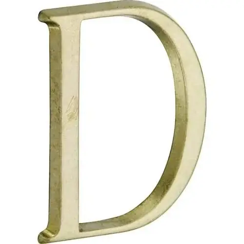Uitverkoop Artitec Mi Satori Huisletter Roman 50mm-D messing antiek