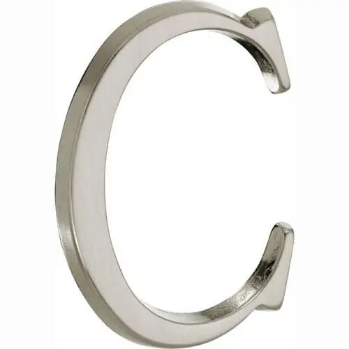 Artitec Mi Satori Huisletter Roman 50mm-C mat nikkel PVD Laatste Kans