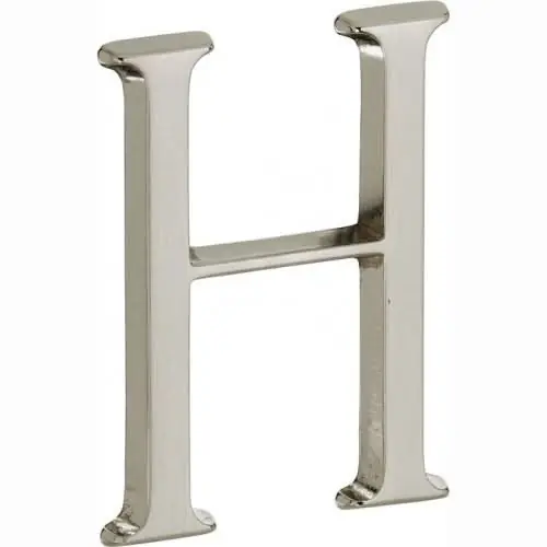 Flitsaanbieding Artitec Mi Satori Huisletter Roman 50mm-H mat nikkel PVD