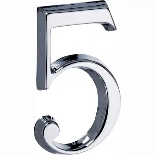Rechtstreeks Van De Fabrikant Artitec Mi Satori Huisnummer Roman 50mm-5 glans chroom