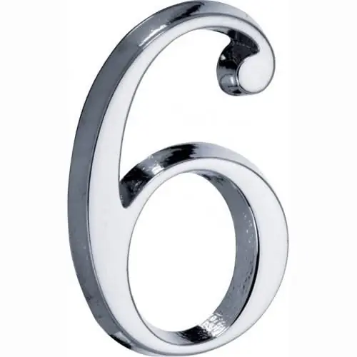 Artitec Mi Satori Huisnummer Roman 50mm-6 glans chroom Betaalbaar