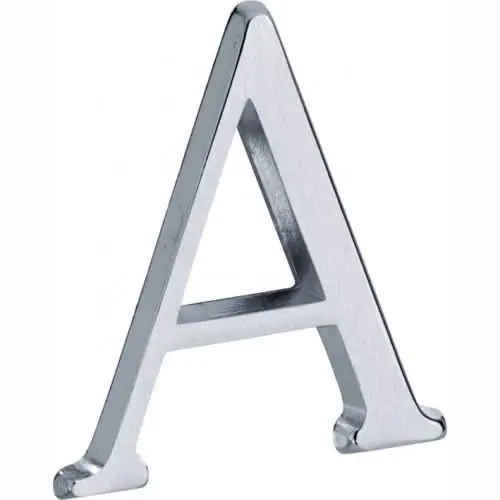 Artitec Mi Satori Huisletter Roman 50mm-A mat chroom Koopje