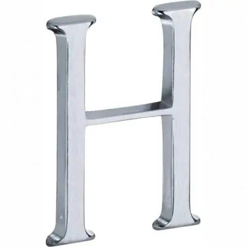 Garantie Inbegrepen Artitec Mi Satori Huisletter Roman 50mm-H mat chroom