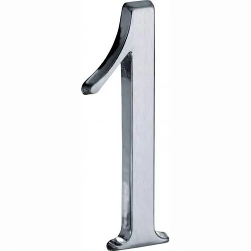 Artitec Mi Satori Huisnummer Roman 120mm-1 mat chroom Superprijs