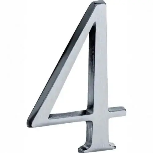 Artitec Mi Satori Huisnummer Roman 120mm-4 mat chroom Lage Prijs