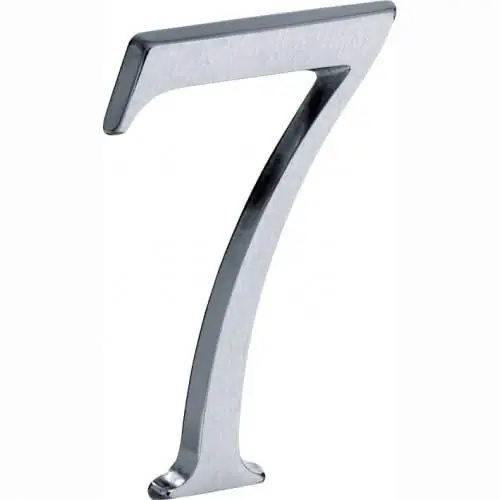 Artitec Mi Satori Huisnummer Roman 120mm-7 mat chroom Geld-Terug-Garantie