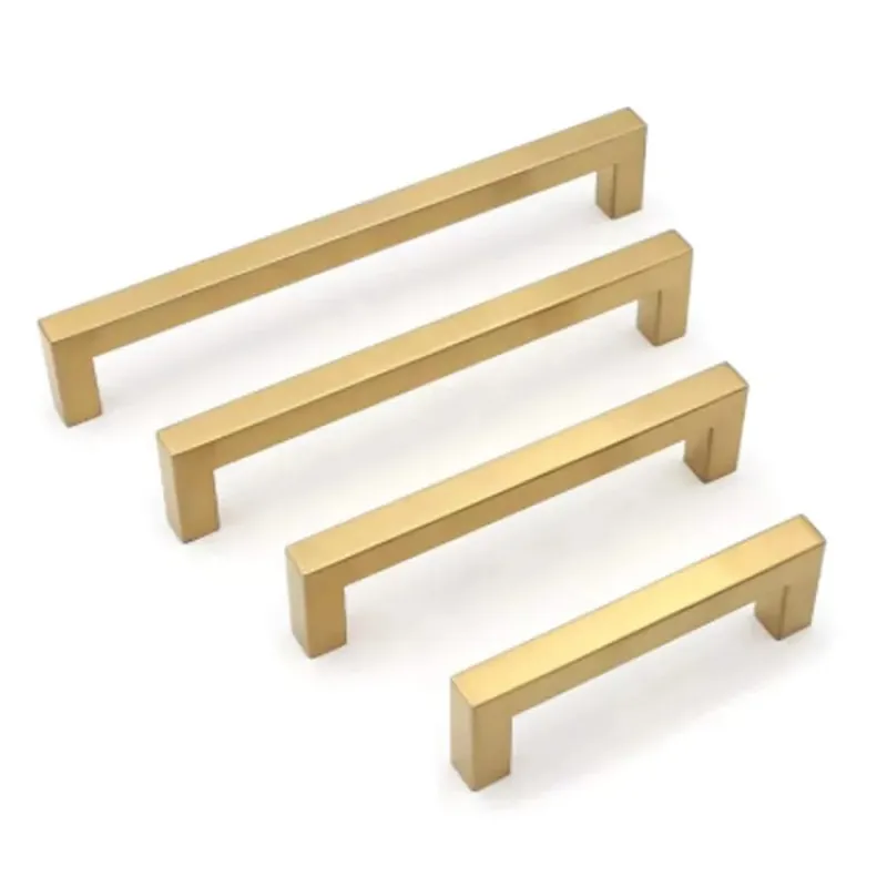 Aanbieding Moderne Meubelgreep Vierkant 12 x 35 x 192 mm Goud