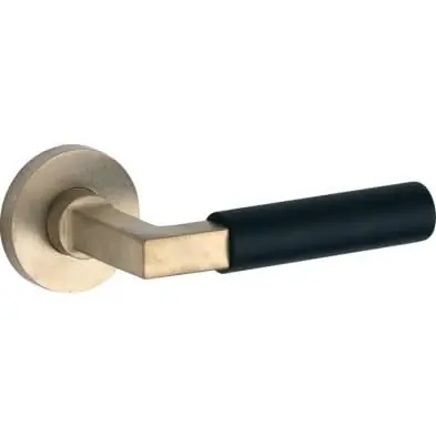 Artitec Deurkruk op rozet Bauhaus ebben/Vivo messing antiek Plaats Bestelling