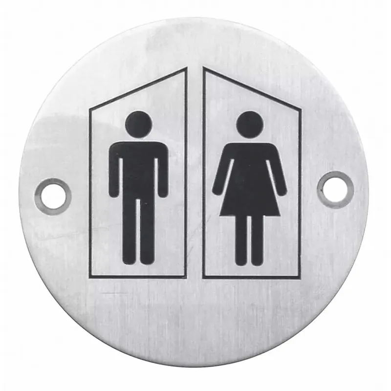 HDD Pro Pictogram Man+Vrouw Rond Inox Plus Aanbieding