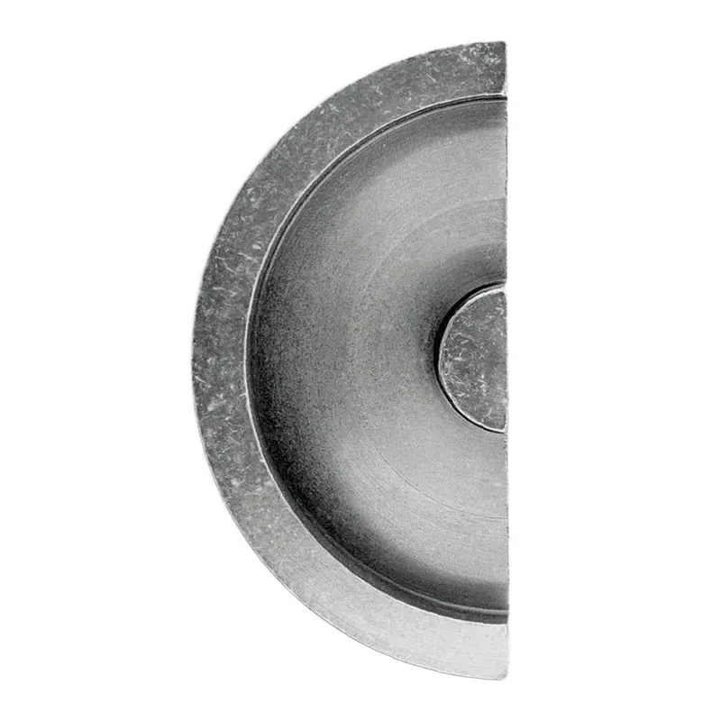 Veilige Betaling HDD Pro Schuifdeurkom Inkapschelp Hdd Halve Maan Massief 40mm Old Silver
