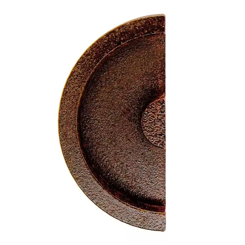 HDD Pro Schuifdeurkom Inkapschelp Hdd Halve Maan Massief 40mm Roest Trendy