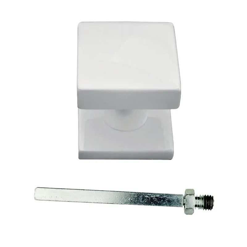 Favoriet HDD Pro Voordeurknop Top Carre Op Rozas Wit Structuur